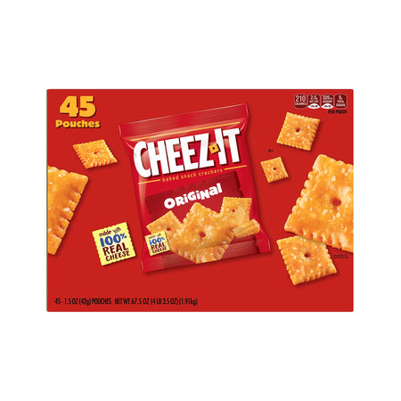 Cheez-It Original Crackers, 1.5 oz, 45/Carton