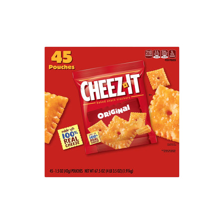 Cheez-It Original Crackers, 1.5 oz, 45/Carton