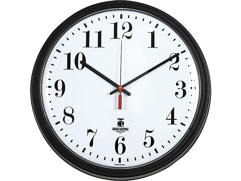 Chicago Lighthouse Contract Wall Clock, 13.75