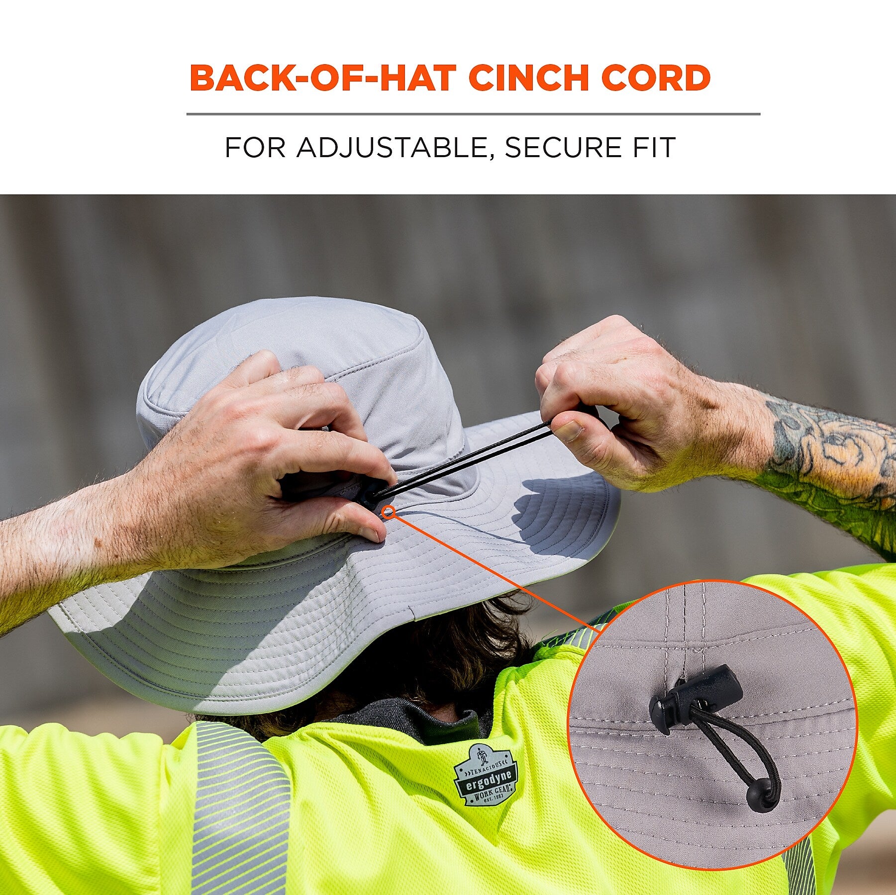 Chill-Its 8939 Cooling Bucket Hat, Gray