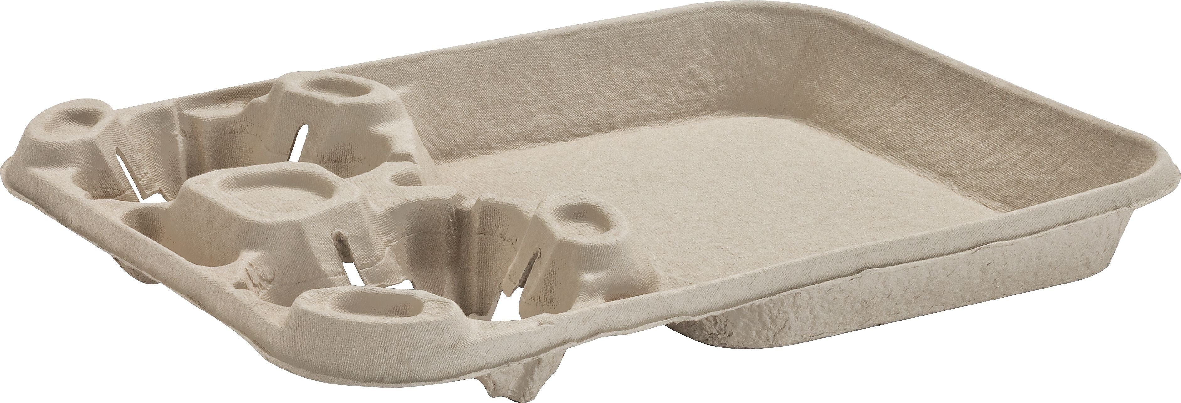 Chinet® FILM Carryout Tray, 8 - 46 oz., Biege