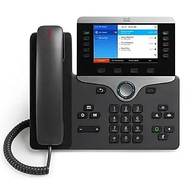 Cisco 8841 IP Phone, Cable, Wall Mountable, Desktop, Charcoal Gray