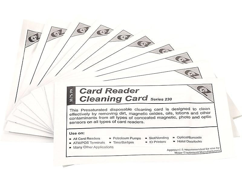 Clean Card International Series 230 Cleaning Cards, 10/Pack