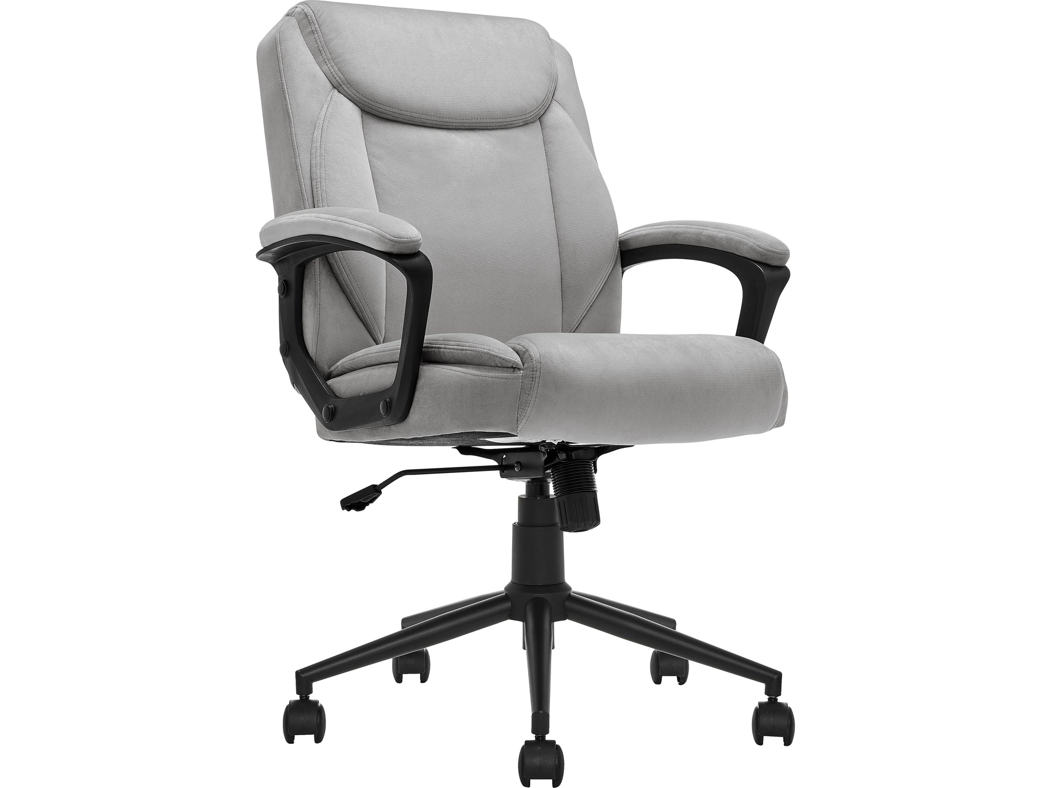 Click365 Transform 1.0 Ergonomic Fabric Swivel Desk Chair, Gray