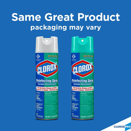 Clorox Commercial Solutions All-Purpose Cleaners & Spray Disinfectant, Fresh Scent, 19 oz., 12/Carton