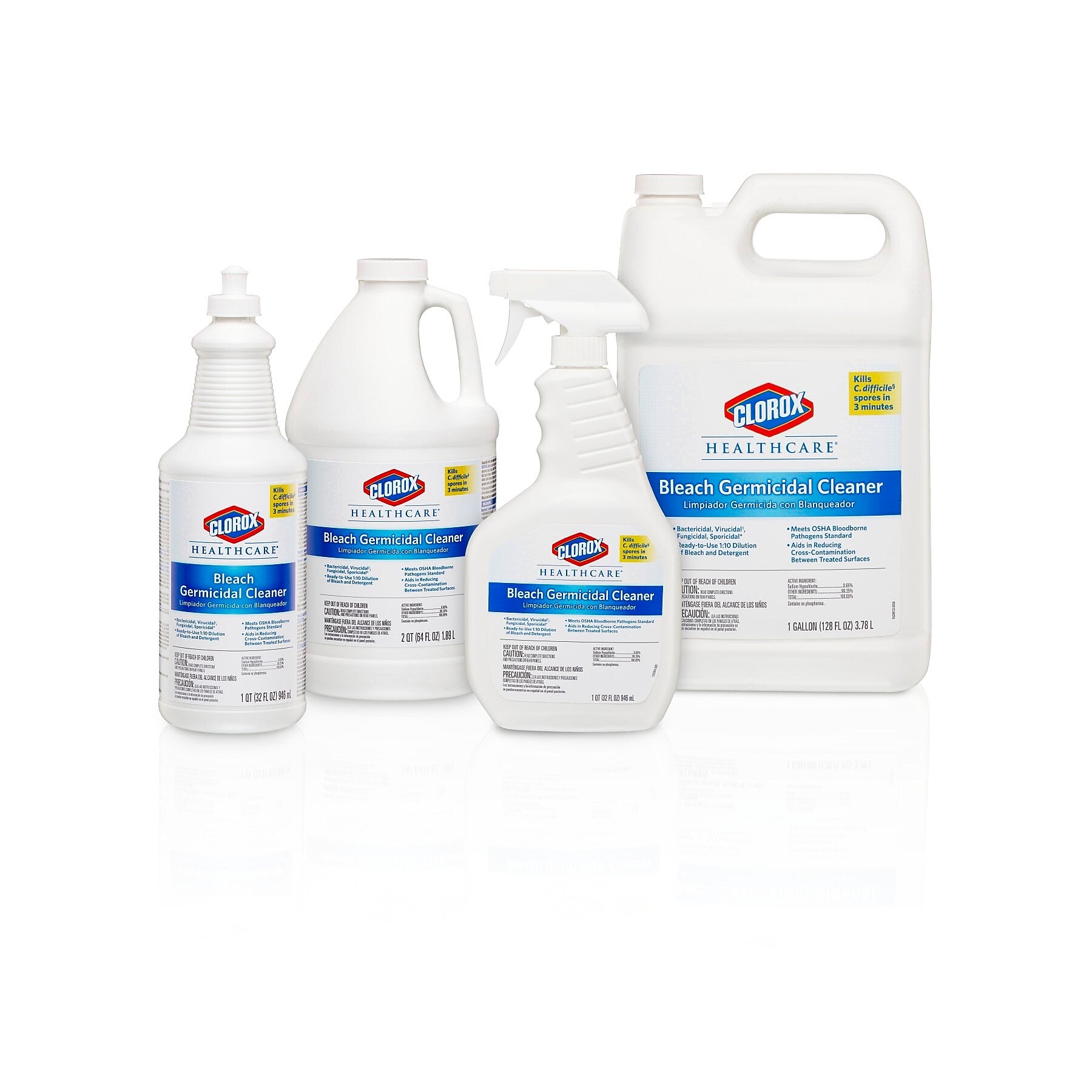 Clorox Healthcare Bleach Germicidal Cleaner Spray, 22 Ounces