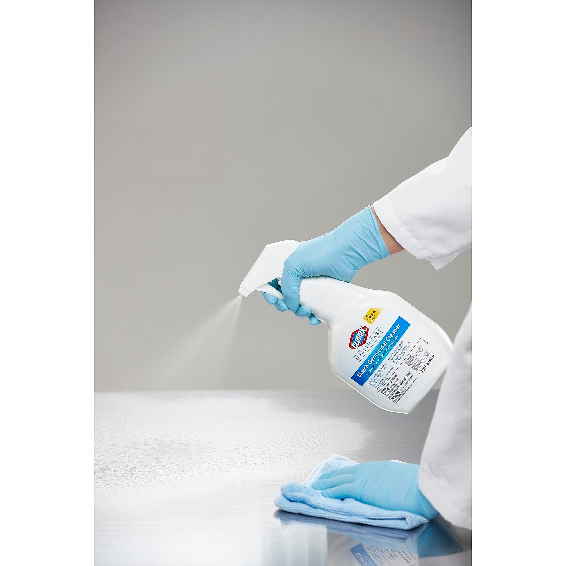 Clorox Healthcare Bleach Germicidal Cleaner Spray, 22 Ounces