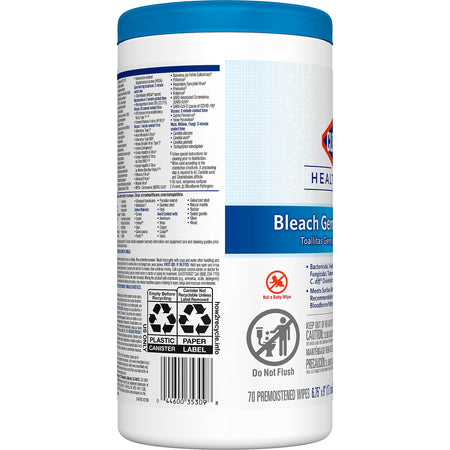 Clorox Healthcare Disinfectingl Wipes, 70 Wipes/Canister