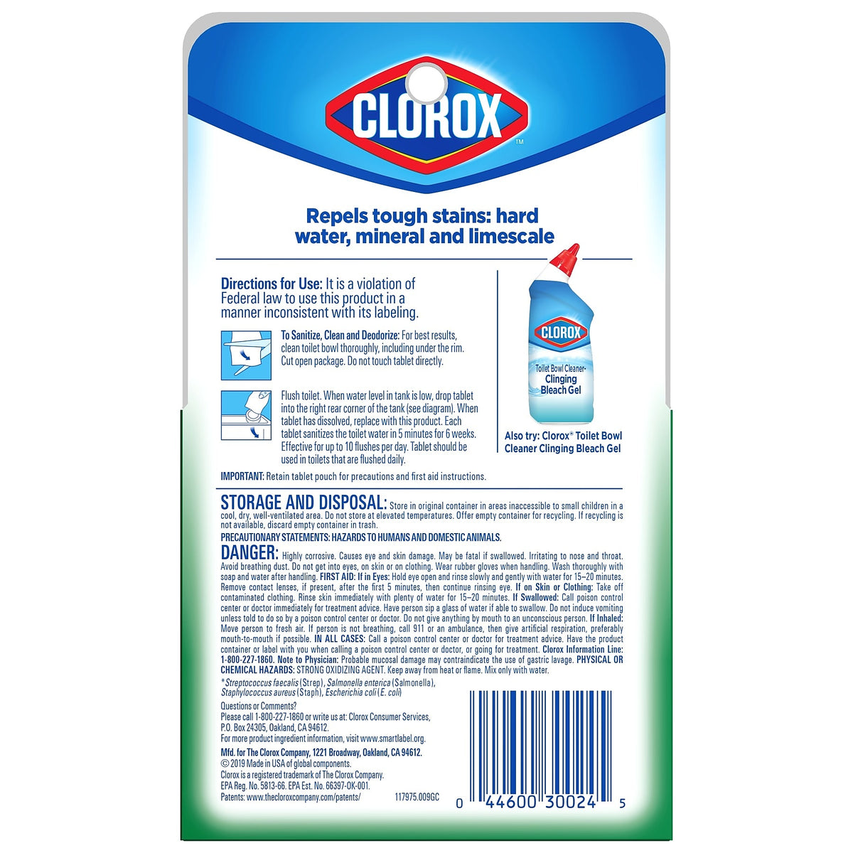 Clorox Ultra Clean Toilet Tablets Bleach, 3.5 oz.