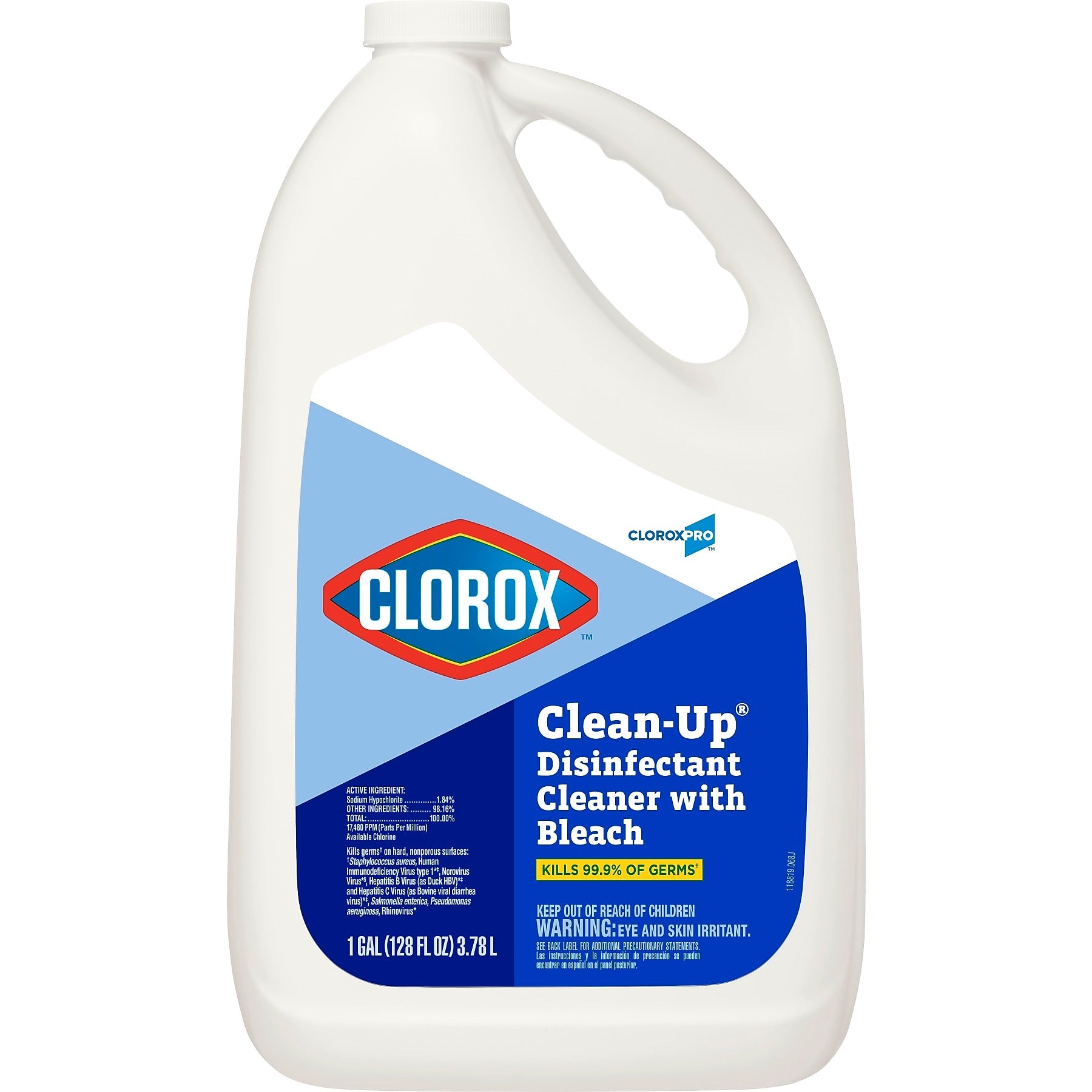 CloroxPro Clean-Up Disinfectant Cleaner with Bleach Refill, 128 oz.
