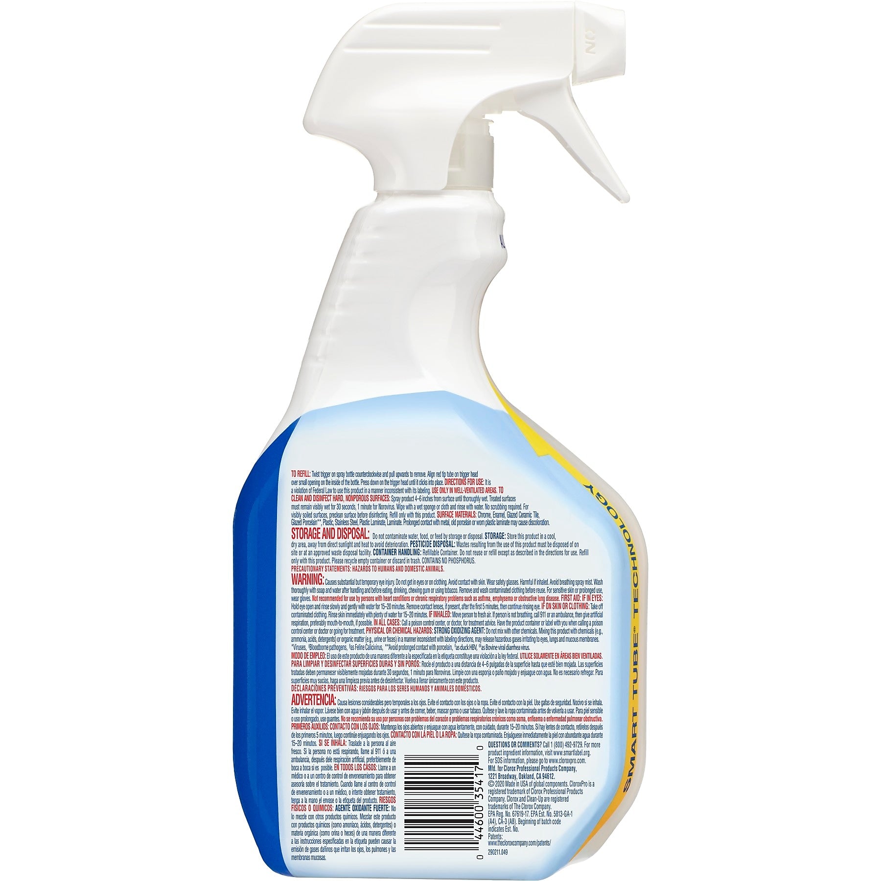 CloroxPro Clean-Up Disinfectant Cleaner with Bleach Spray, 32 oz.