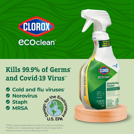 CloroxPro Clorox EcoClean Disinfecting Cleaner, 32 Oz.