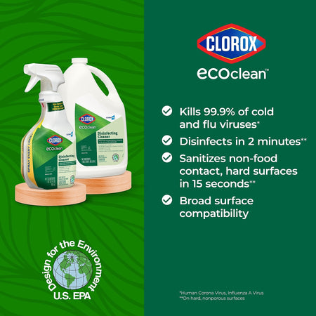 CloroxPro Clorox EcoClean Disinfecting Cleaner, 32 Oz.