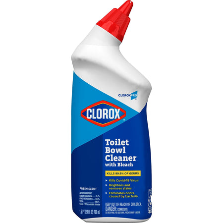 CloroxPro Toilet Bowl Cleaner with Bleach, Fresh Scent, 24 fl. oz.