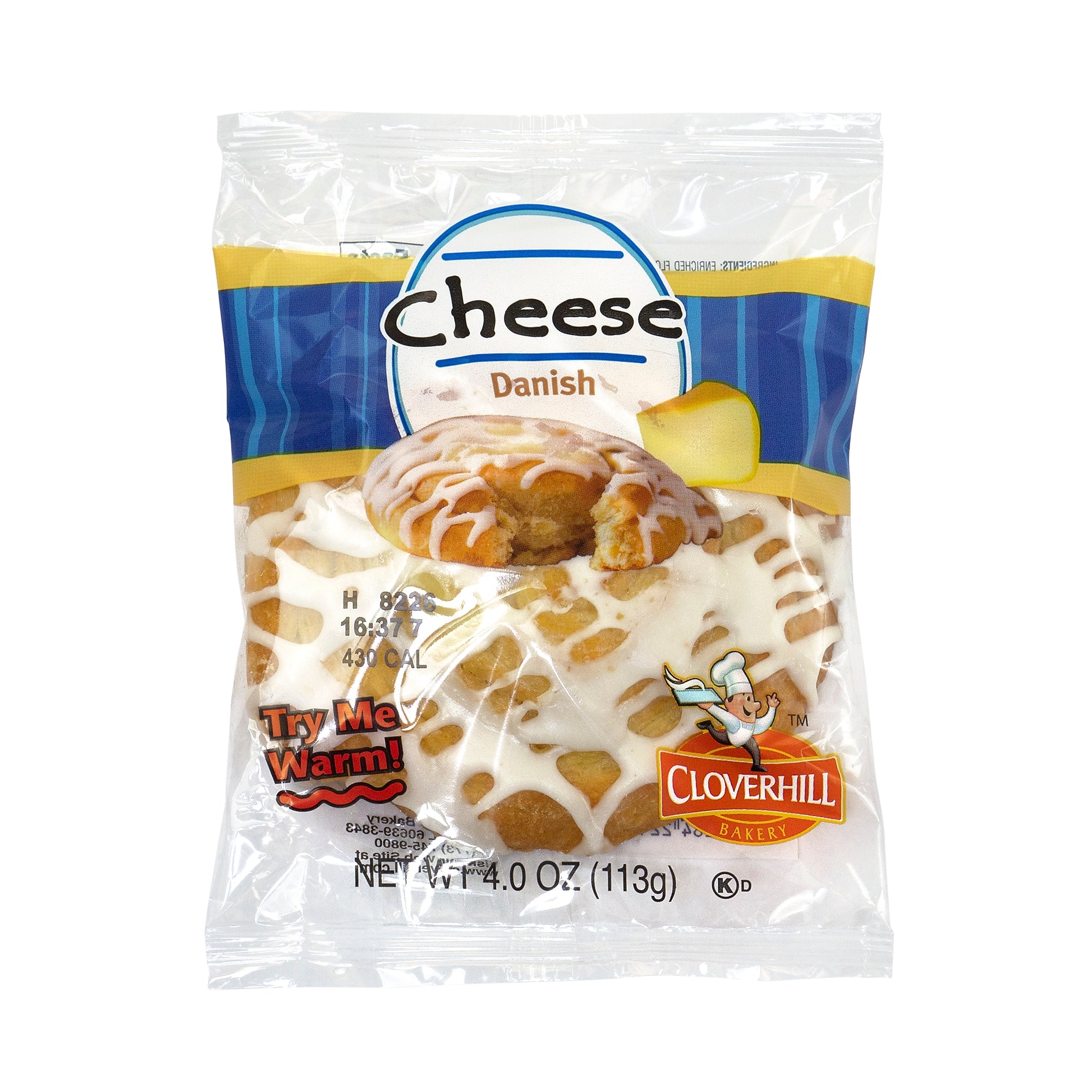 Cloverhill Original Cheese Danish, 12/Pack