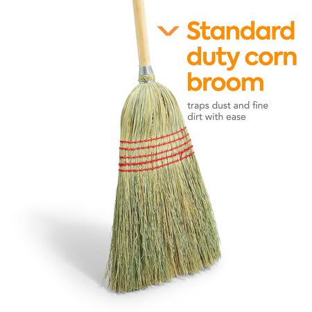 Coastwide Professional™ 10" Standard Corn Broom, Natural