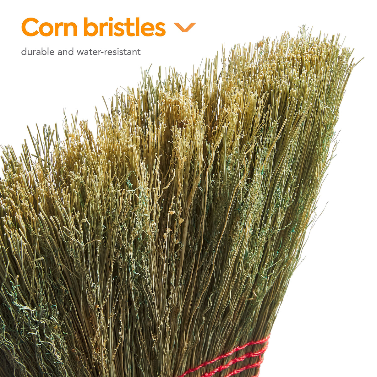 Coastwide Professional™ 10" Standard Corn Broom, Natural