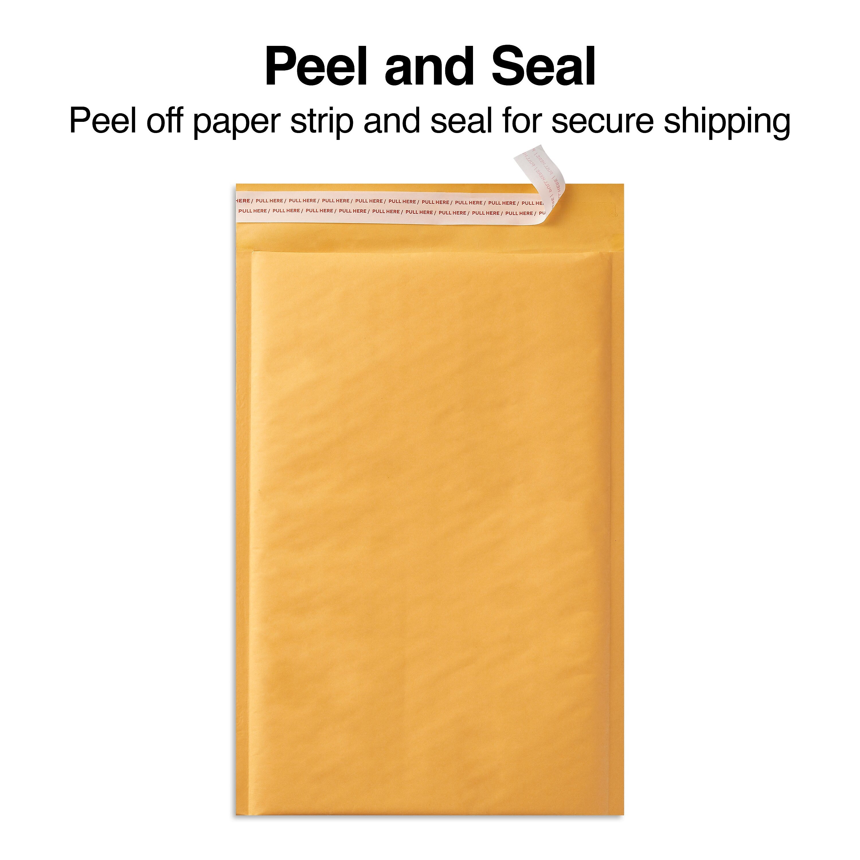 Coastwide Professional™ 10.25" x 13.5" Self-Sealing Bubble Mailer, #4, Kraft, 100/Carton