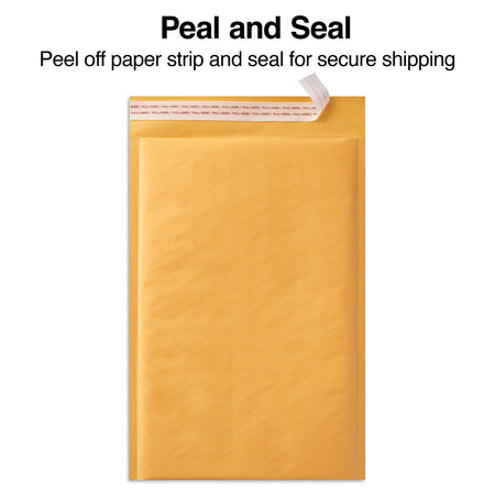 Coastwide Professional™ 11.25" x 15" Self-Sealing Bubble Mailer, #5, Kraft, 100/Pack