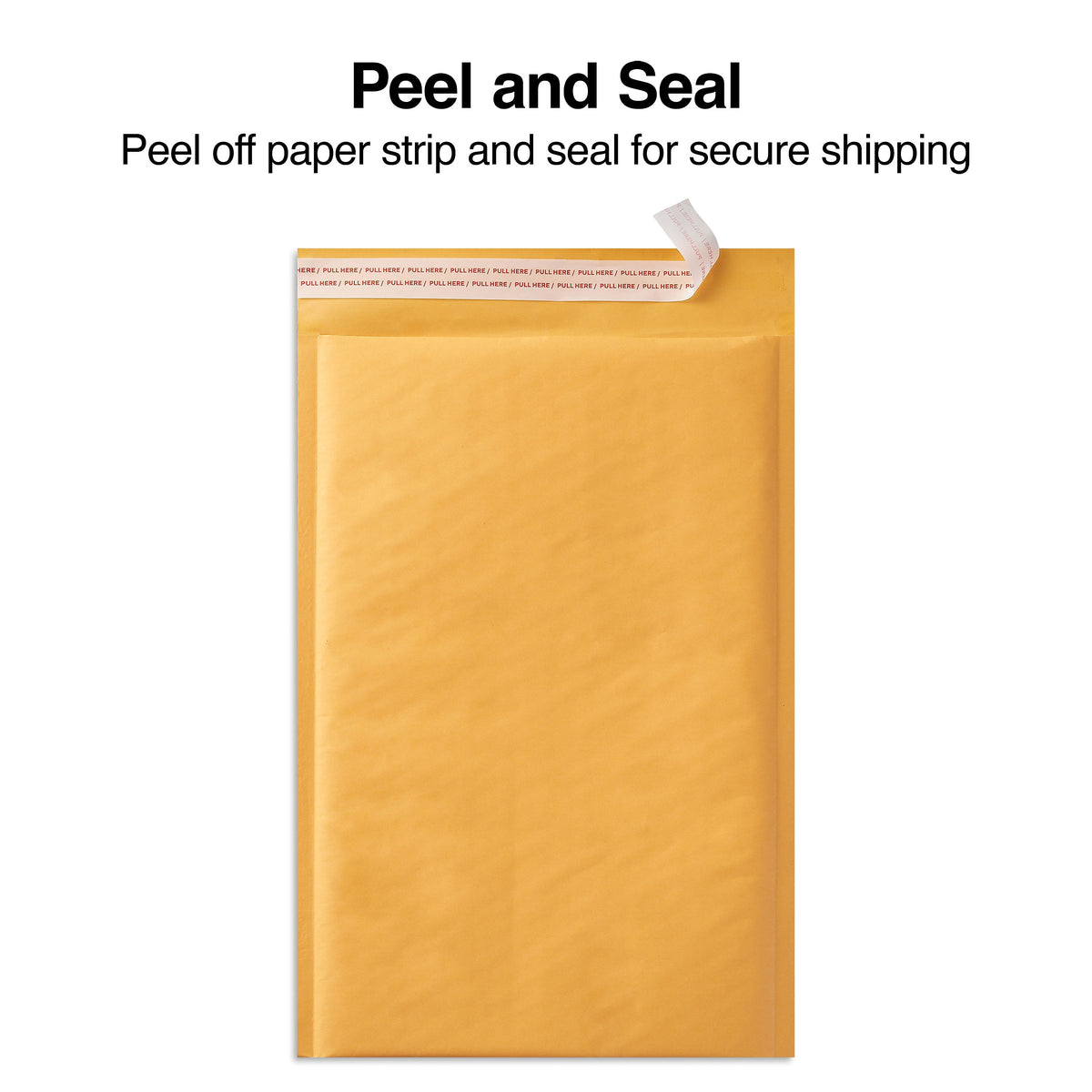 Coastwide Professional™ 13.13" x 17.75" Self-Sealing Bubble Mailer, #6, Kraft, 50/Carton