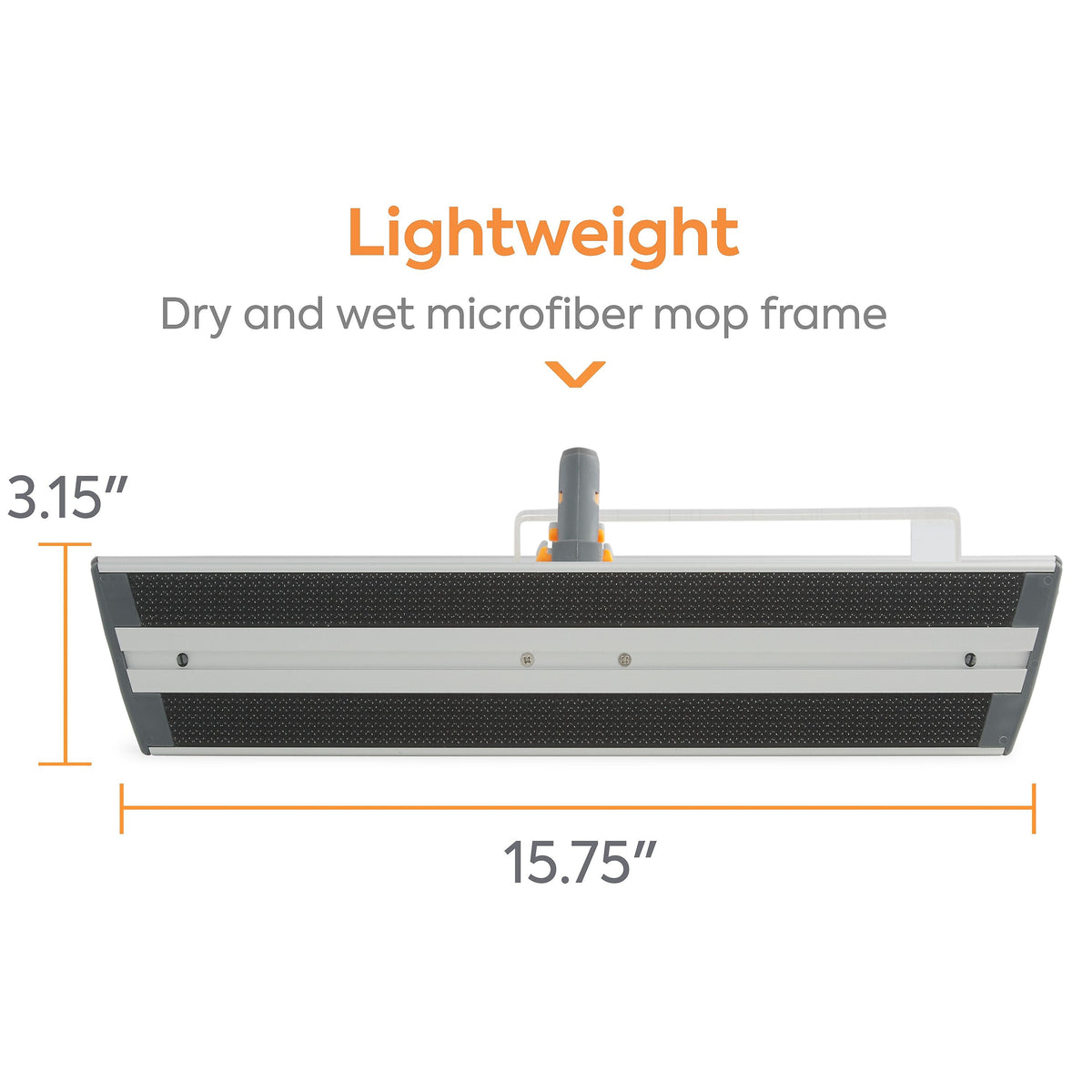 Coastwide Professional™ 15.75" Microfiber Wet Mop Frame, Aluminum