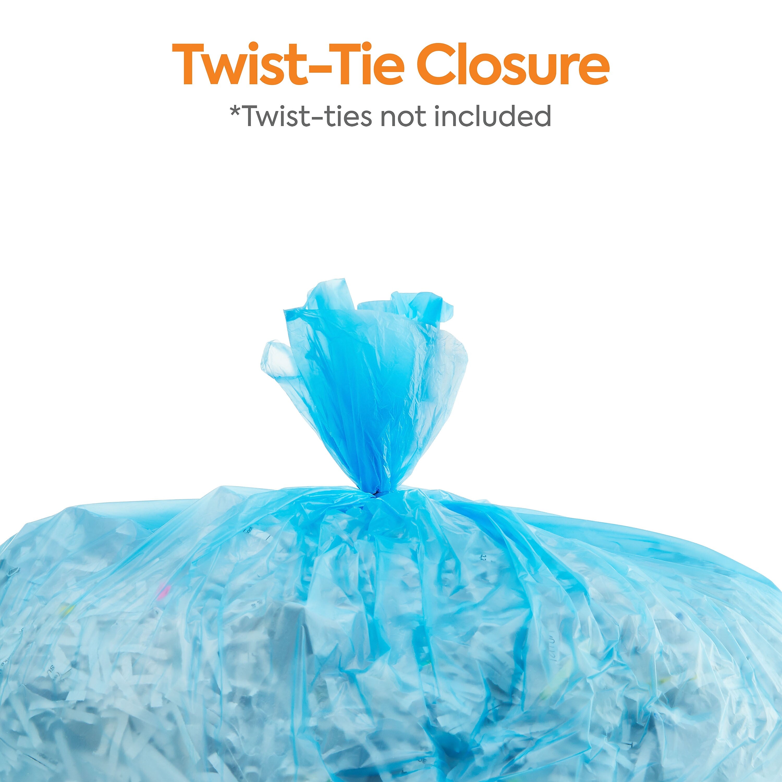 Coastwide Professional™ 33 Gal. Trash Bags, High Density, 14 Mic., Blue, 25 Bags/Roll, 10 Rolls