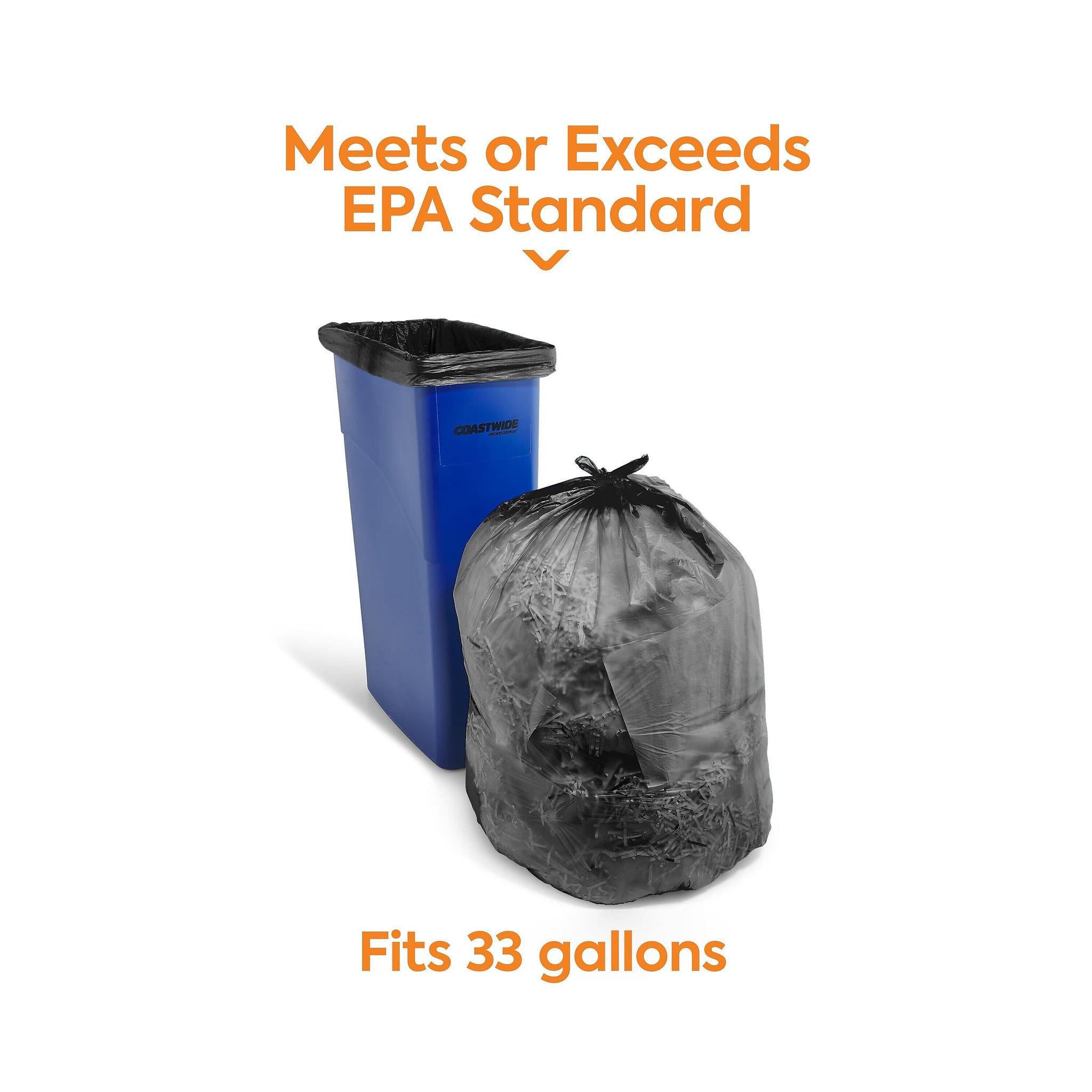 Coastwide Professional™ 33 Gallon Trash Bag, 33