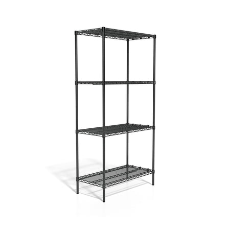 Coastwide Professional™ 4-Shelf Wire Unit, 36"W, Black