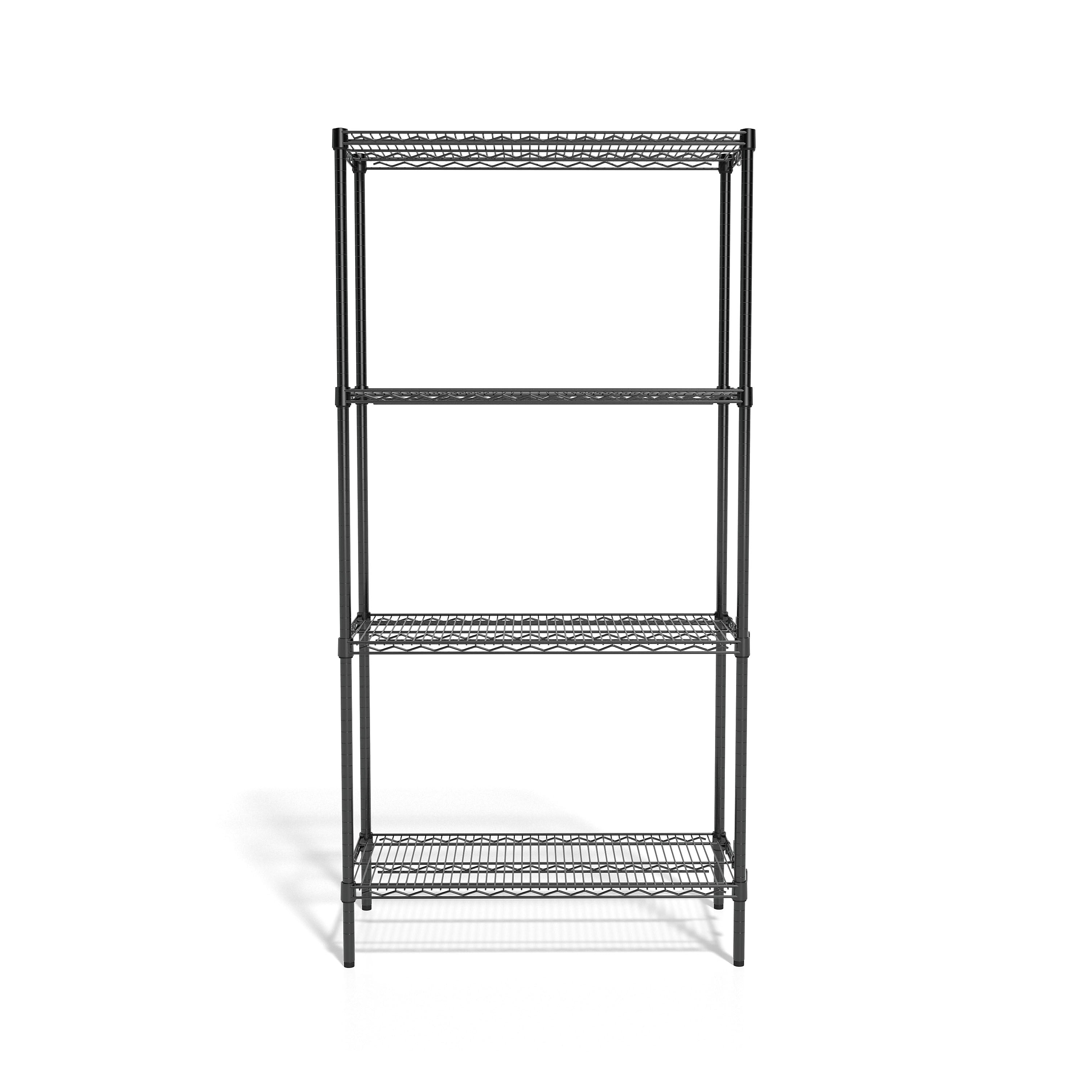 Coastwide Professional™ 4-Shelf Wire Unit, 36"W, Black