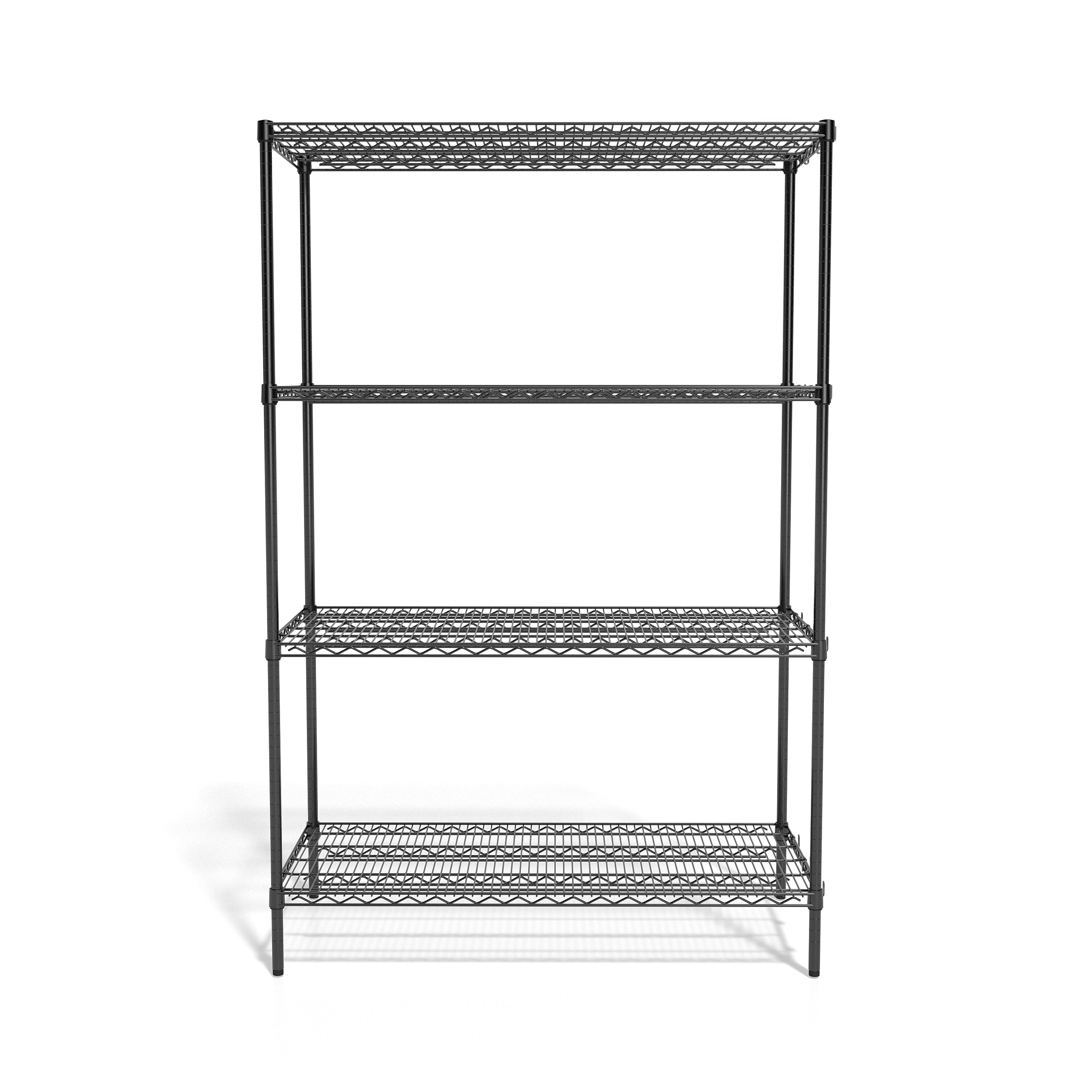 Coastwide Professional™ 4-Shelf Wire Unit, 48"W, Black