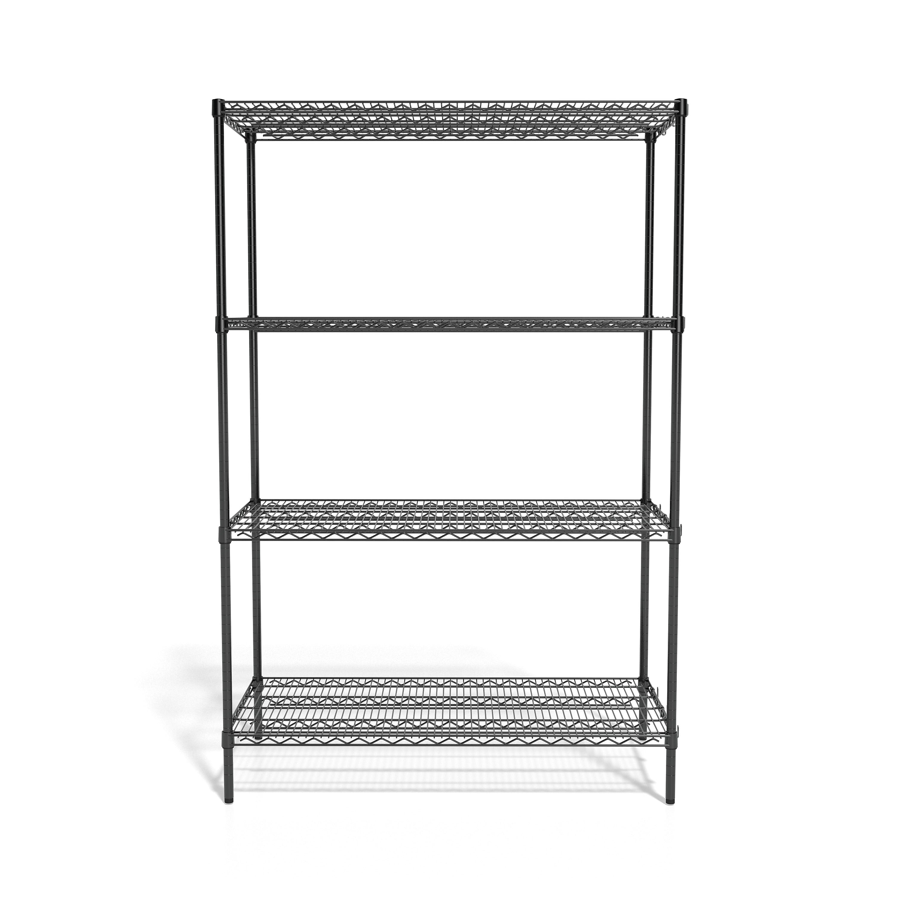 Coastwide Professional™ 4-Shelf Wire Unit, 48"W, Black