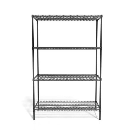 Coastwide Professional™ 4-Shelf Wire Unit, 48"W, Black