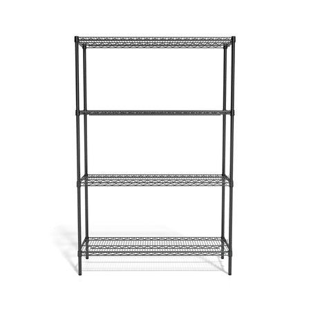 Coastwide Professional™ 4-Shelf Wire Unit, 48"W, Black