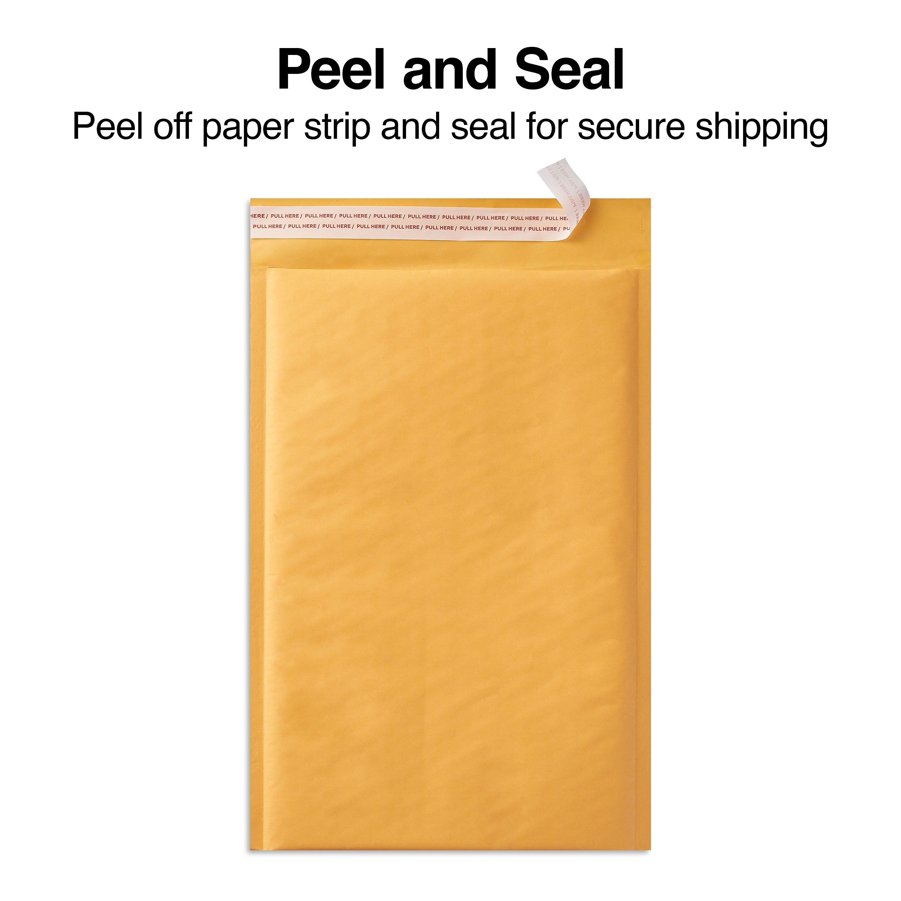 Coastwide Professional™ 7.88" x 10.75" Self-Sealing Bubble Mailer, #1, Kraft, 100/Pack