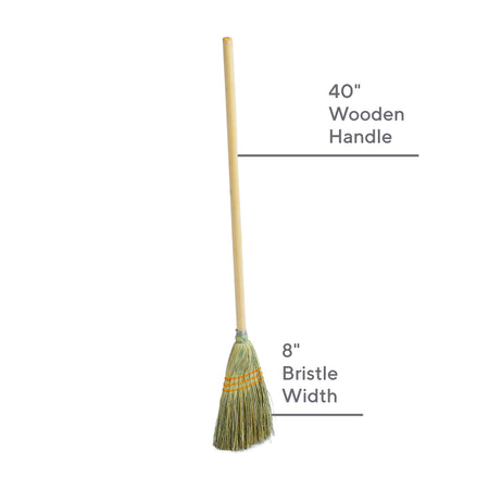 Coastwide Professional™ 8" Standard Corn Broom, Natural