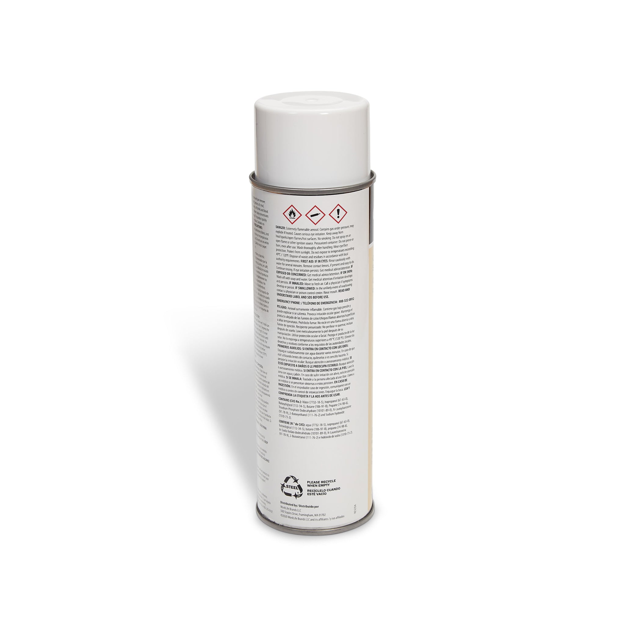 Coastwide Professional™ Carpet and Upholstery Spot Remover, Fresh Linen Scent, 18 Oz., 6/Carton