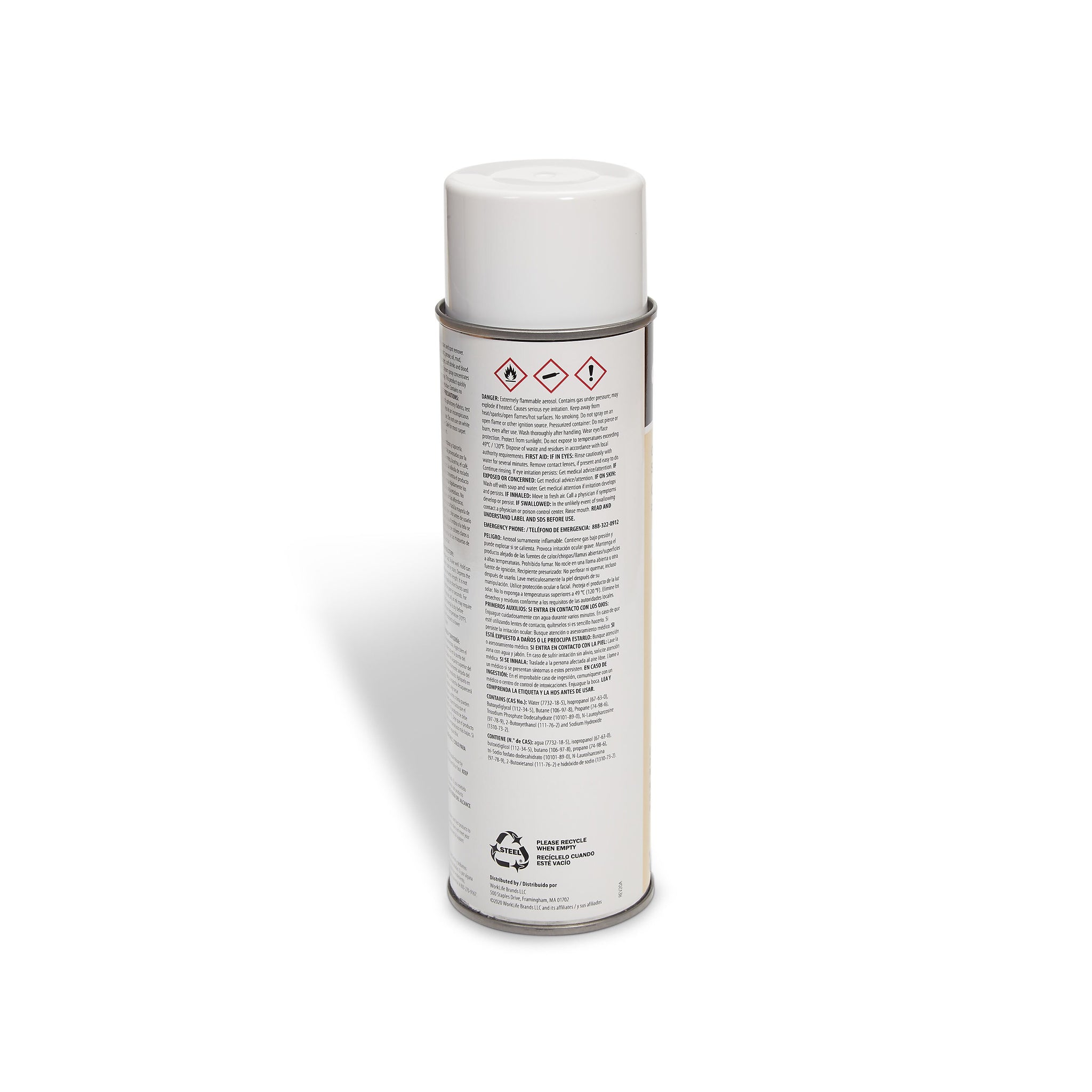 Coastwide Professional™ Carpet and Upholstery Spot Remover, Fresh Linen Scent, 18 Oz., 6/Carton