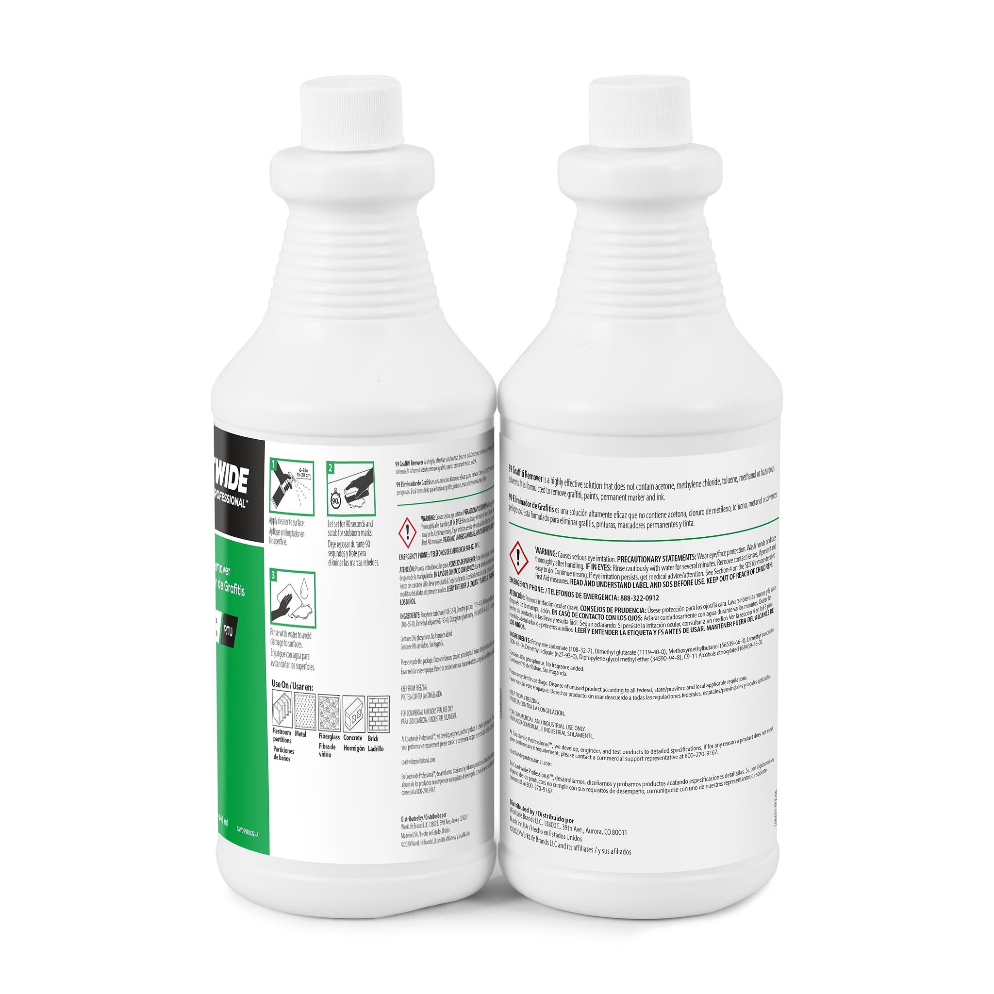 Coastwide Professional Degreaser Graffiti Remover 99, 0.95L, 6/Carton