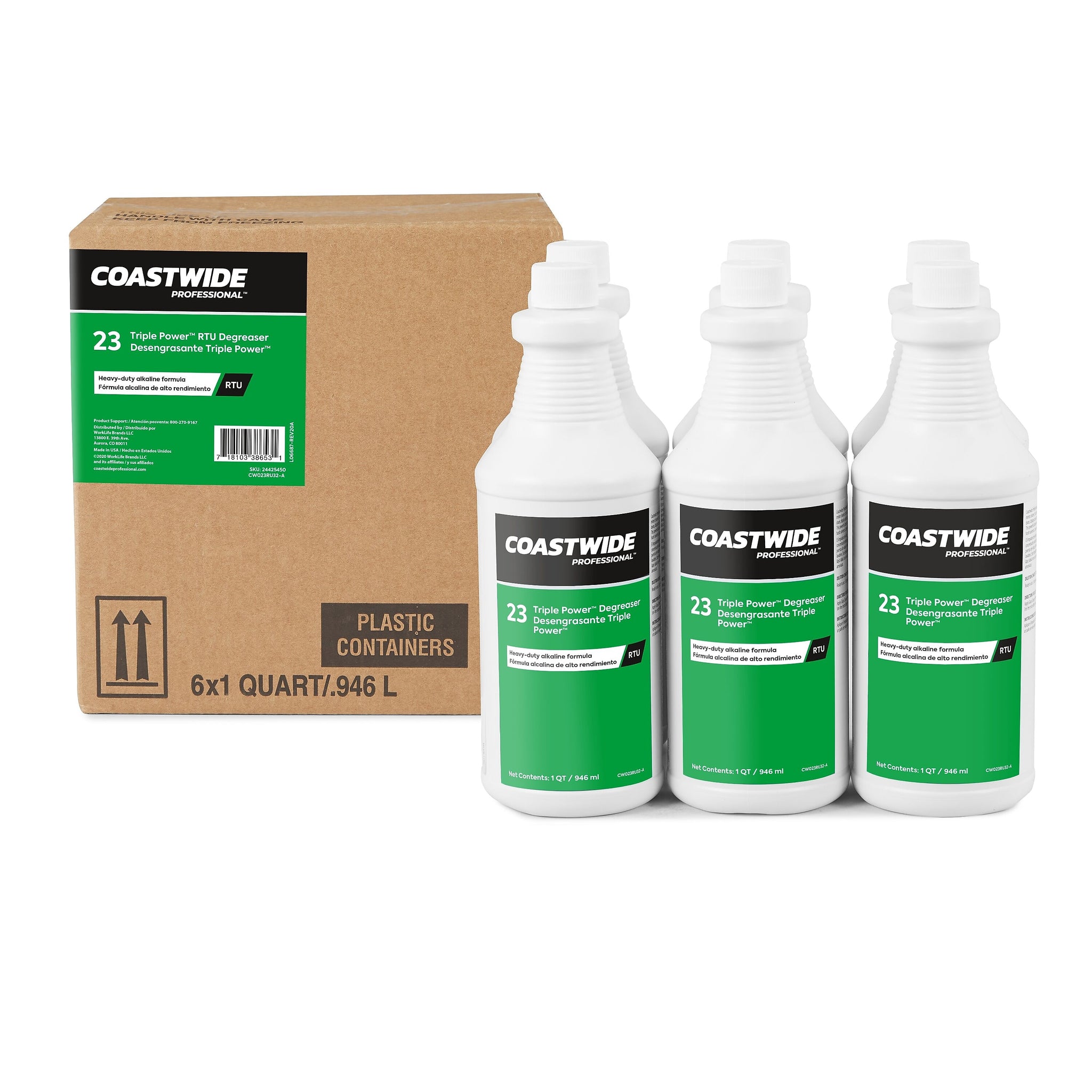 Coastwide Professional Degreaser Triple Power RTU, 0.95L, 6/Carton