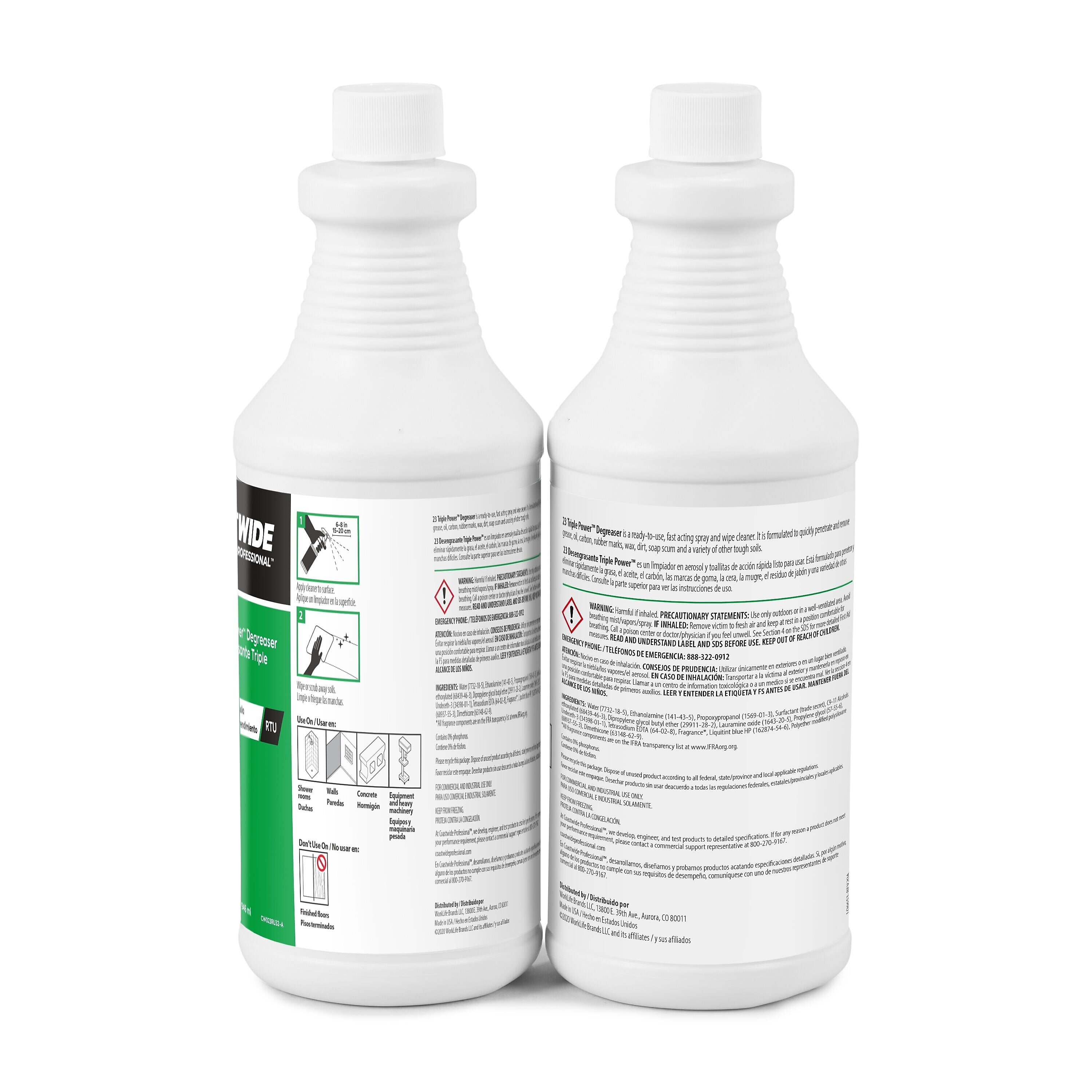 Coastwide Professional Degreaser Triple Power RTU, 0.95L, 6/Carton