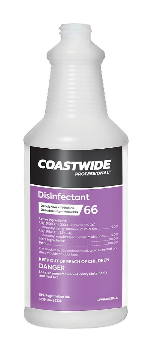 Coastwide Professional™ Disinfectant 66 32 Oz. Plastic Bottle with Graduations