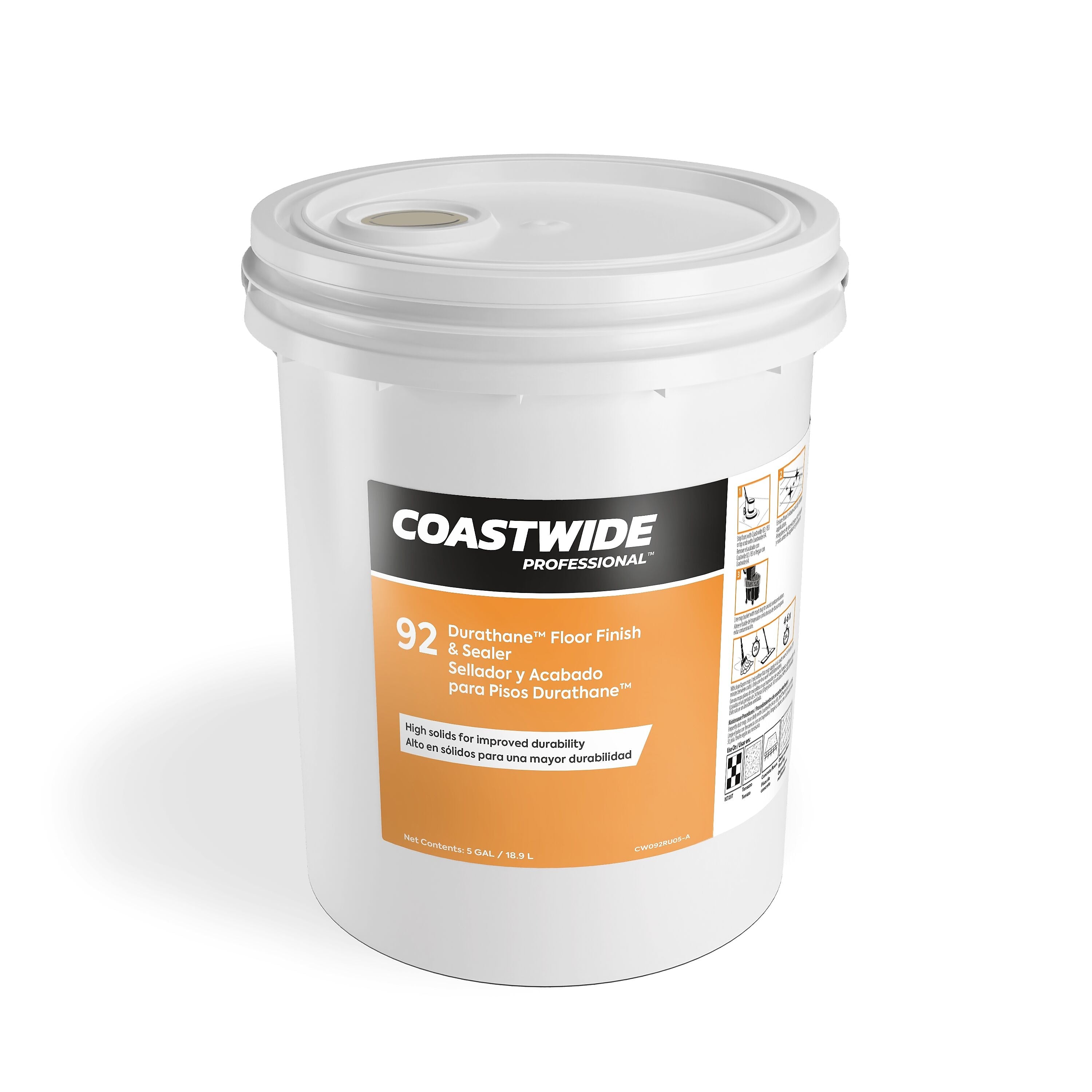 Coastwide Professional™ Durathane™ Floor Finish, 5 gal./18.9L