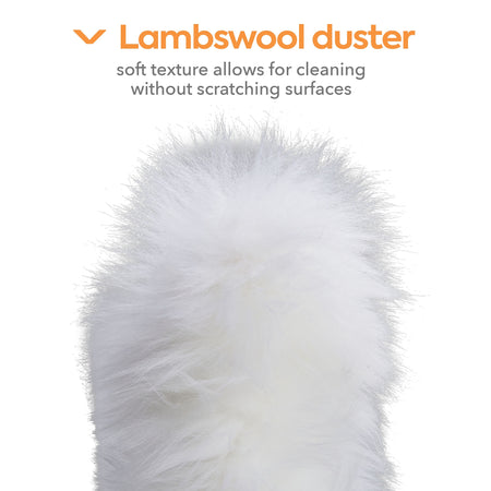 Coastwide Professional™ Extendable Lamb Wool Duster, Gray