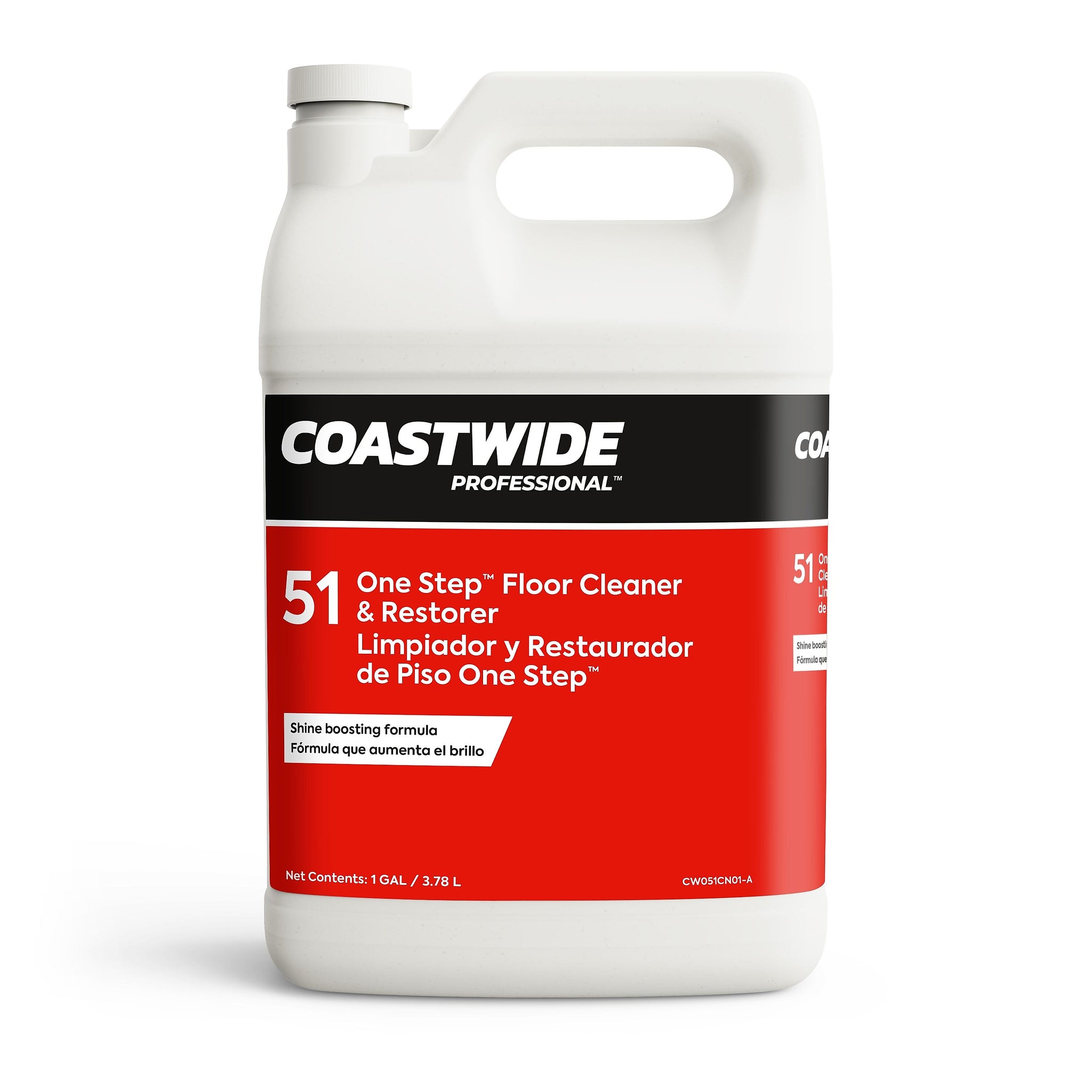 Coastwide Professional™ Floor Cleaner One-Step, Peach, 3.78L/128 Oz., 4/Carton