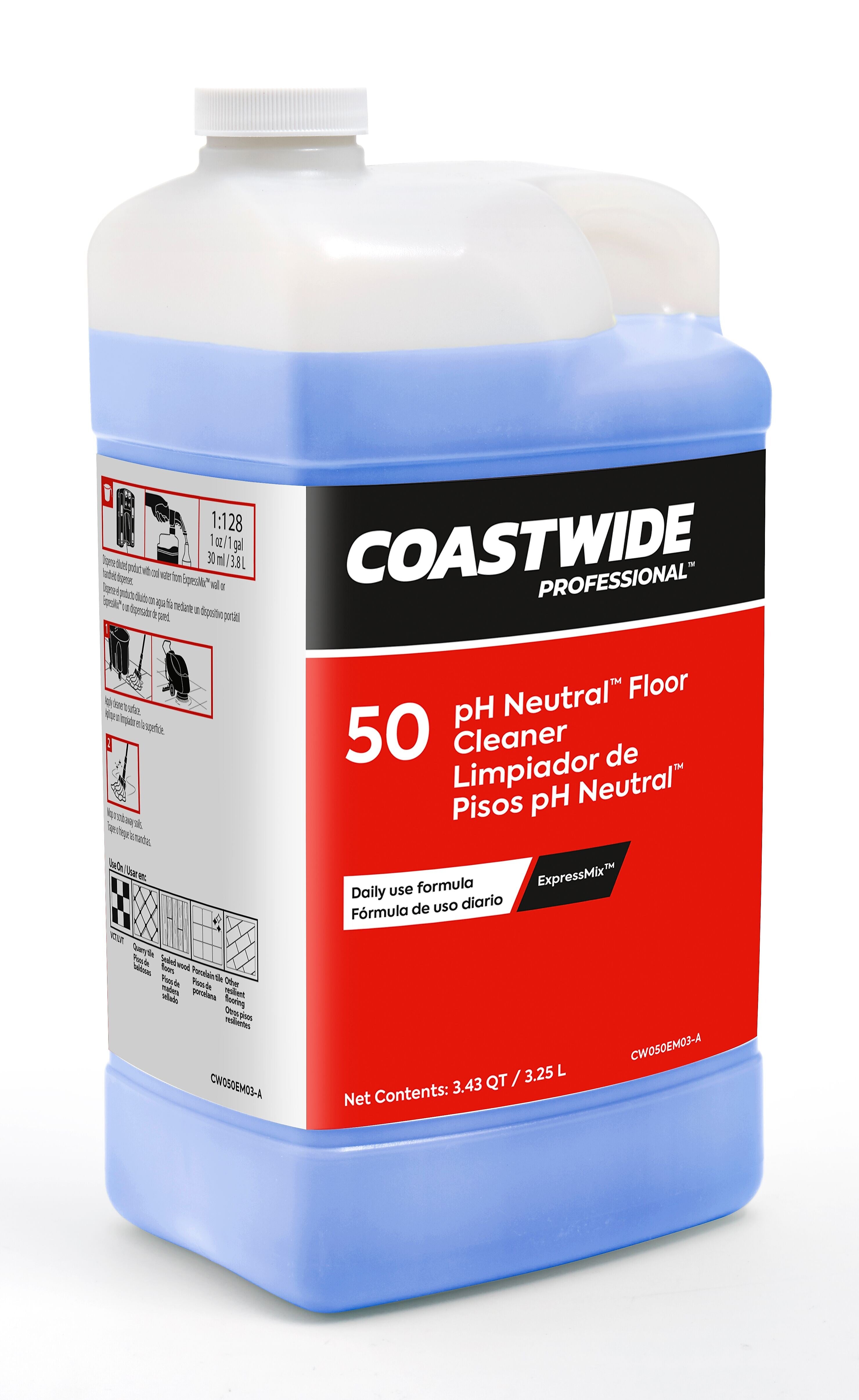 Coastwide Professional™ Floor Cleaner pH Neutral Concentrate for ExpressMix, 3.25L, 2/Carton