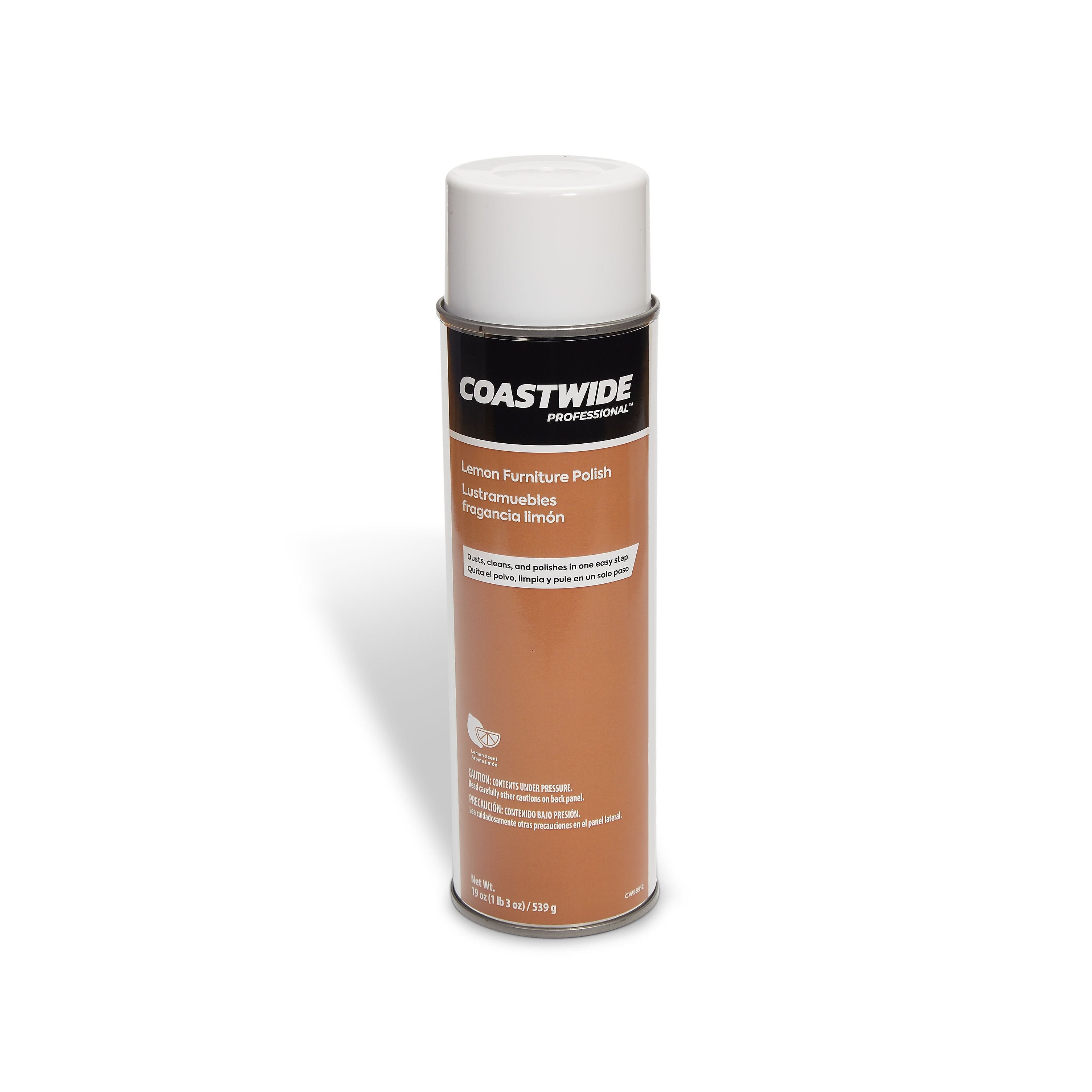 Coastwide Professional™ Furniture Polish, Lemon Scent, 19 Oz., 6/Carton