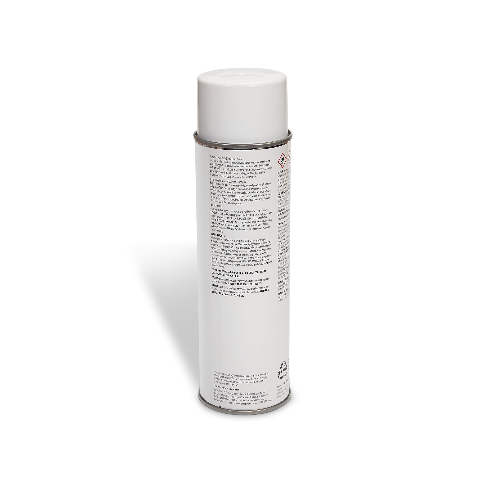 Coastwide Professional™ Furniture Polish, Lemon Scent, 19 Oz., 6/Carton