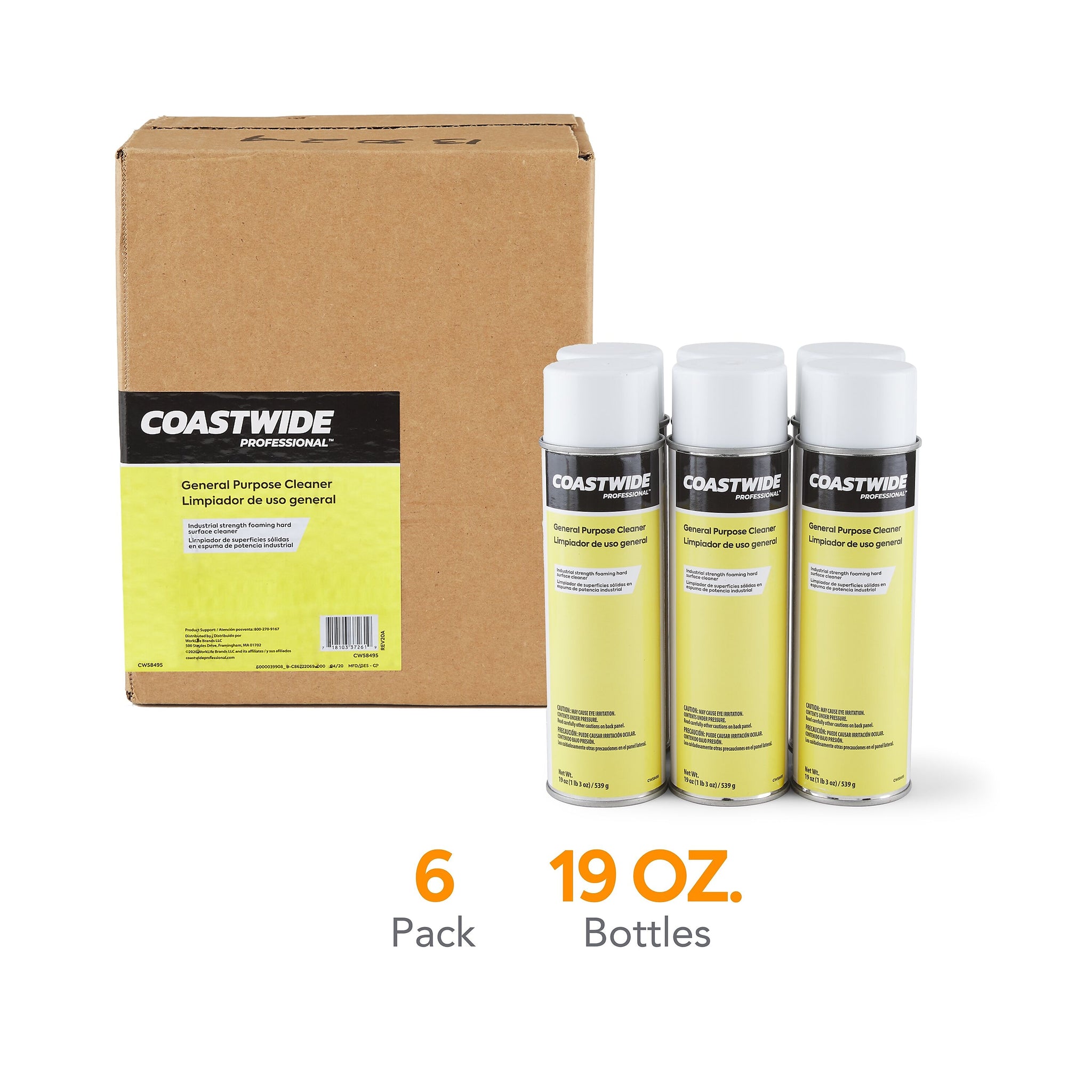 Coastwide Professional™ General-Purpose Cleaner, 19 Oz., 6/Carton