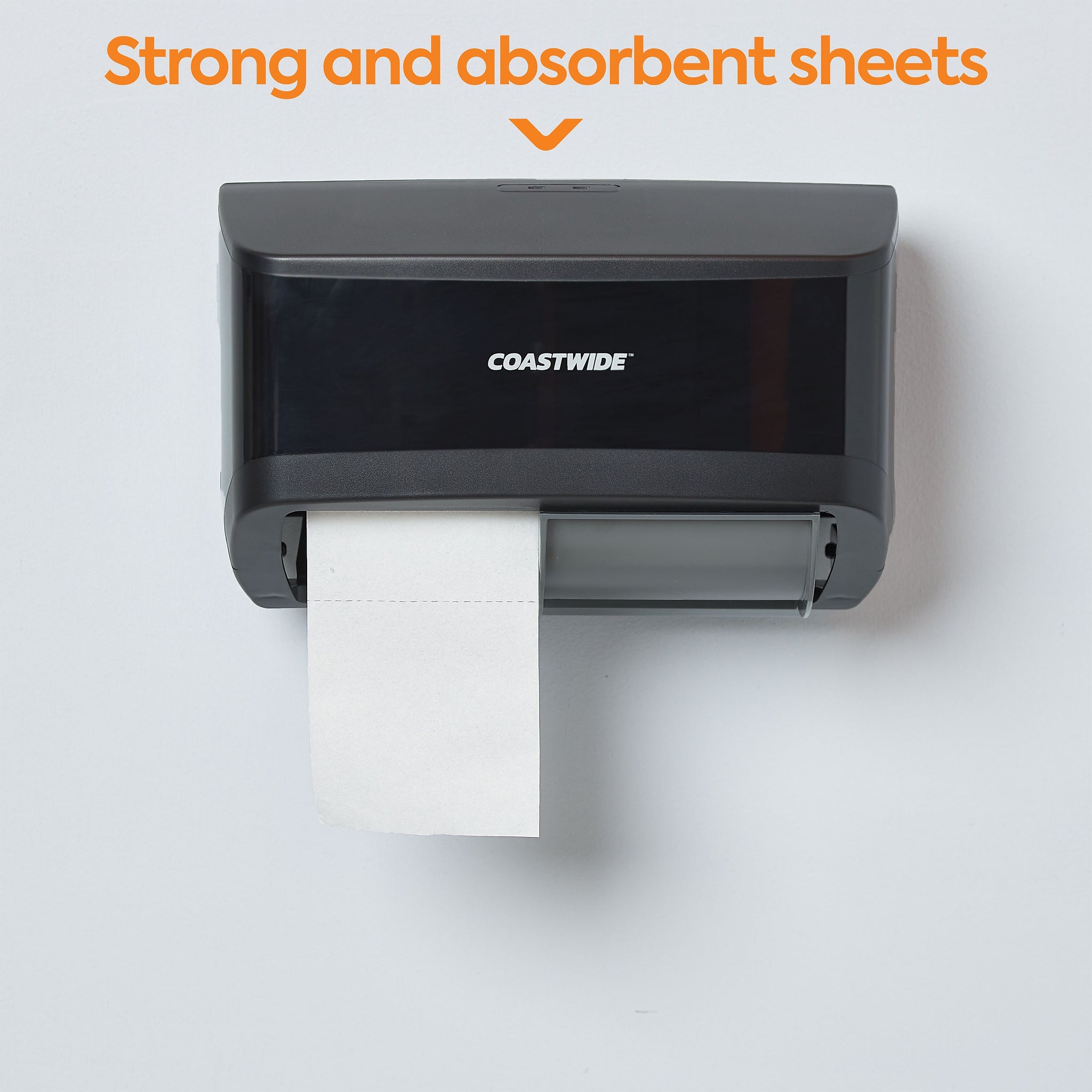Coastwide Professional™ J-Series 2-Ply Small Core Bath Tissue, White, 1500 Sheets/Roll, 18 Rolls/Carton