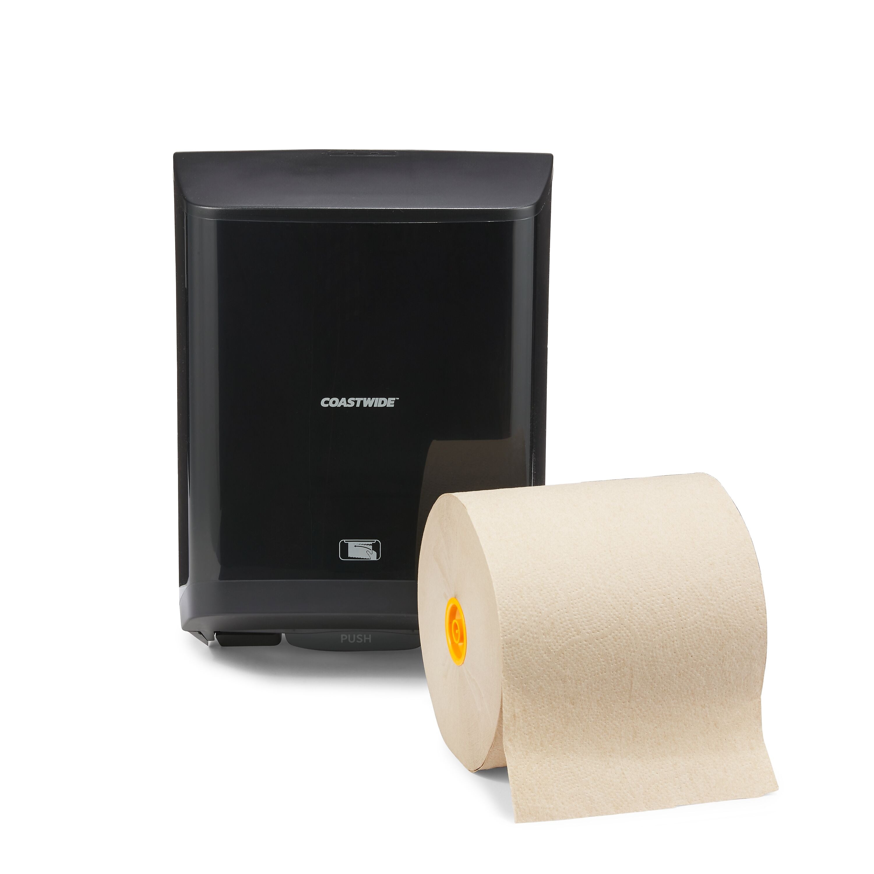 Coastwide Professional J-Series Automatic Hardwound Paper Towel Dispenser, Black